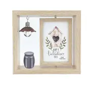 Cremation Urns Jar Holder Photo Frame Keepsake for Human Pet Ashes Funeral Box Light Grey Dark Khaki