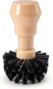 ﻿THJOPOKEEL Coffee Filter Cleaning Brush, Suitable 48mm-54mm Coffee Machine Portafilter Brush, Wooden Handle Coffee Powder Bowl Cleaning Brush