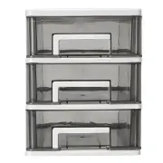 Mini Transparent Plastic Storage Case 3 Desktop Small Drawer Storage Box Sundries Organizer