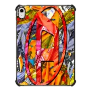 iPad 10.9-inch (10th gen) iPad Impact Case DIESEL Orange Bandana Oval D Tablet Case