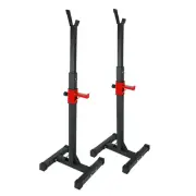 45-70.5inch Adjustable Bench Press Stands Dip Stand for Home Gym Full Body Mu...