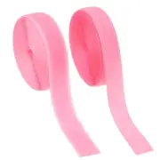 Sew on Hook and Loop Tape, 1 Inch Nylon Fastener Strips 5 Yards (Pink)