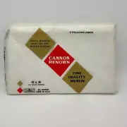 Vtg Cannon Renown Set of 2 Standard Muslin Pillowcases White NOS
