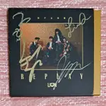 蕭敬騰 獅子合唱團 4人親筆簽名 LION REPLAY