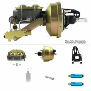1953-56 Ford F100 Frame Mount Power 8" Dual Brake Booster Master Kit Disc/ Disk (for: Ford)