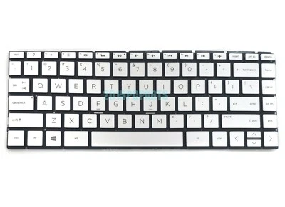 New for HP Pavilion 13-an0000 Envy 13-ah0000 13m-ag Keyboard Backlit Silver US