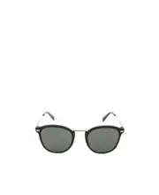 Logo, thin mirror, leg sunglasses. 62 Gray