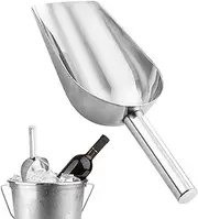 Ice Scoop for, Stainless Steel Ice Utensil | Multipurpose Dry Bin Scoop with Deep Bowl, Candy Scoop for Bar Party Wedding Food Storage Refill Utility Tool for Catering Ice Maker Buckets Commer