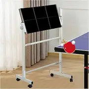 Table Tennis Return Board,360° Adjustable Ping Pong Rebounder,Vertical Desktop Self-Study Training Device,Easy to Move