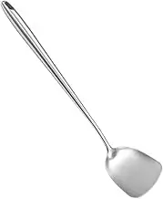 LIGIGWASH Stainless Steel Cooking Spatula Lengthened Non Stick Wok Tool for Frying Kitchen Utensil for Home and Restaurant Use Easy to Clean and Store