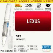 3T5 Touch Up Paint for Lexus Red GS SERIES IS RC LC F INFRARED Pen Stick Scratch
