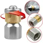 1/4" Steel Pressure Washer Drain Sewer Cleaning Pipe Jetter Rotary Nozzle AU