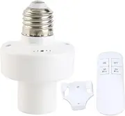 Remote Control Light Bulb Socket, Lamp Socket with Timer, 30 60mins Timing Screw in E26 E27 Bulb Holder Wireless Lamp Holder for Wall Pendant Table Lamp