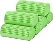 6-Pack Damp Clean Duster Sponge,Magic Sponge Eraser for Housekeeping,Reusable Cleaning Sponge for Blinds,Vents,Mirrors,Glass, Baseboards,Window Track Grooves and Railings (Green)
