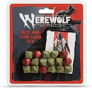Renegade Game Studios Werewolf: The Apocalypse RPG Dice and Form Card Set, Multicolor
