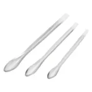 Micro Scoop Stainless Steel Reagent Spoon Lab Spatulas105/125/140mm 3in1 9Pcs