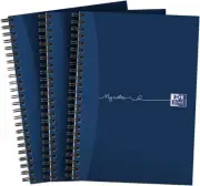 A5 Card Cover Wirebound Notebook/Ruled with Margin and Perforated (Pack of 3)