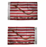 12x18 Gadsden Navy Jack Dont Tread on Me Double Sided Nylon 200D 12"x18" Flag