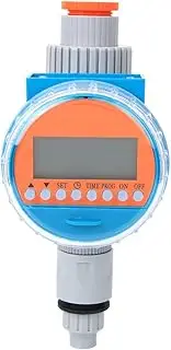 Watering Timer, DN32 Automatic Garden Irrigation Timer, with Rain Sensor, Digital LCD Display Intelligent Irrigation Controller, for Greenhouse Plant Flower
