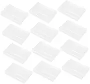 Audio Cassette Storage Box 12pcs Retro Design Plastic Cassette Cases Note Holder for Organized Storage