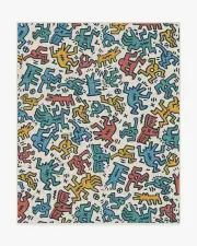 245' x 305' | Machine Washable Runner Rug | Kid & Pet Friendly | Indoor Rug | Block Party Multicolour Flatwoven Rug by Keith Haring | Ruggable
