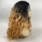 Quick Weave Bonita #DR2730 Honey Brown Blonde Black Long Wavy Synthetic Wig