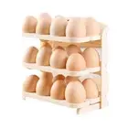 Plastic Eggs Storage Container Beige Eggs Storage Shelf Fridge