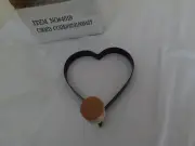 VALENTINE PANCAKE/EGG MOLDS OR COOKIE CUTTER HEARTS W/ HANDLE SET OF 4 NIB