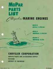Digital Chrysler Marine Engine Imperial V & Royal V Parts Book