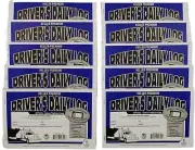 Lot of 10 JJ Keller 8555 Triplicate Copy Driver's Daily Log Book Carbonless