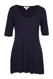 V Neck Tunic--CLA-6679