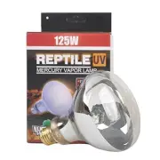 LUCKY HERP Reptile UVA UVB Mercury Vapor Bulb Lamp,Screw Thread,125 Watt (Clear)