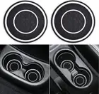 Car Cup Holder Coasters, 2 Pack Universal Auto anti Slip Cup Holder Insert Coast