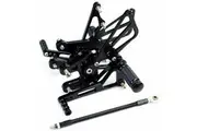 Black Rearset Foot pegs Rear Set For Suzuki GSXR 1000 2007-2008 K7 K8