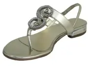Davinci Women's 2773 Italian Dressy Luxurious Sandals in Light Gold