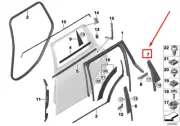 MINI CLUBMAN F54 Rear Right Door Corner Trim 51357387150 7387150 NEW GENUINE
