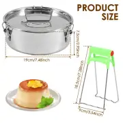 Flan Pan Mold Stainless Steel Flan Maker Flan Making Mold Round Cake Devtc*