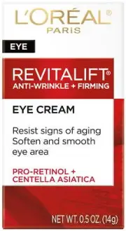 L'Oreal Paris Revitalift Anti-Wrinkle, Firming Eye Cream, Fragrance Free, 0.5 Oz