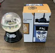 french paper company tin - NEW with collectible French snow globe