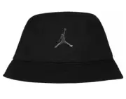 Nike Air Jordan Metal Jumpman Apex Black Bucket Hat Unisex Kids 8-20 Boys Girls