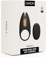 Svakom Winni 2 Remote Control Vibrating Cock Ring, Black