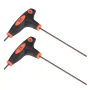 2.5mm Ball End Hex Key T-Handle Wrench Spanner, Metric S2 Steel 2 Pcs