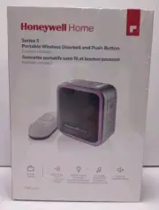 Honeywell Series 5 Portable Wireless Doorbell with Halo Light & Push Button NIB