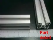 Aluminum T-slot 3030 extruded profile 30x30-8 Length 500mm (<20"), 4 pieces set