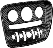 QASULER Car Central Air Conditioning Control Panel True Carbon Decorative Cover Sticker for BMW, for Mini, Cooper S F54 F55 F56 F57 Car Styling Air Vent Decoration Trim(F54 A)