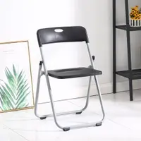 在飛比找ETMall東森購物網優惠-塑料折疊椅家用辦公椅會議椅電腦椅培訓椅靠背椅便攜折疊凳子