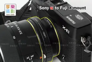 【199超取免運】[享樂攝影]Sony Alpha 鏡頭轉接 Fujifilm X-Mount 轉接環 FUJI X-Pro1 X-E1 X-T1 X-M1 無限遠可 Minolta A 可調光圈【APP下單跨店最高20%點數回饋!!】