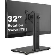 Single Monitor Stand VESA Mount for 13-32 Inch Screens Free-Standing Monitor ...