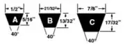 CARRIER P463-A63 1/2" V-Belt Power Replacement MPN 5/16"