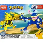 MEGA Construx Pokémon Greninja vs. Electabuzz Set GFV84 New Sealed RETIRED RARE